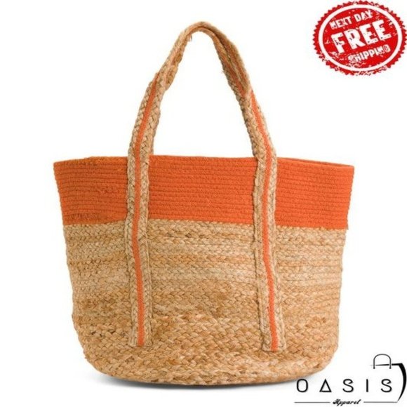 MAGID Color Block Jute Tote/ Women's Bag
